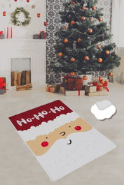 Conceptum Alfombra Ho Ho Ho Djt Rojo, Blanco y Crema 80 x 120 cm